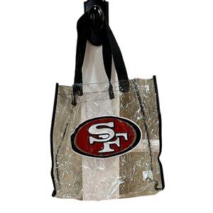 NFL SF 49ers Clear Tote Stadium Bag Security Approved